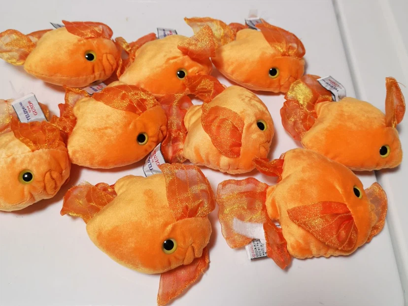 GUND plush goldfish toys (set of 9)