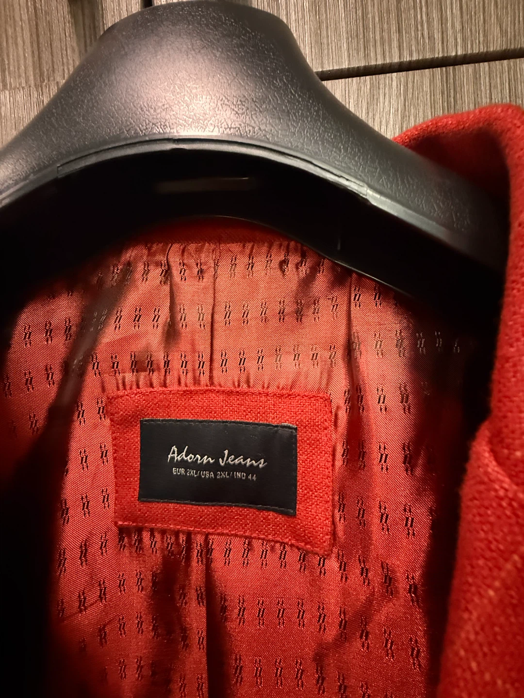 Adorn Jeans Red Plaid Blazer - Size 2XL - photo 2