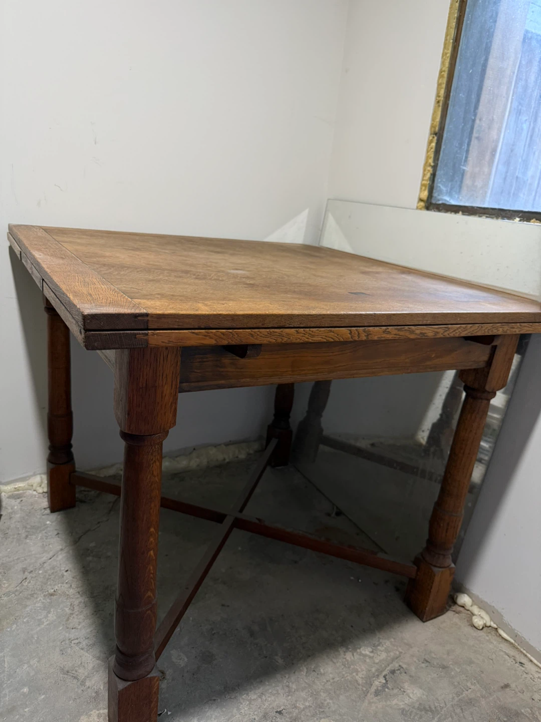 Oak Dining Chair with Upholstered Seat