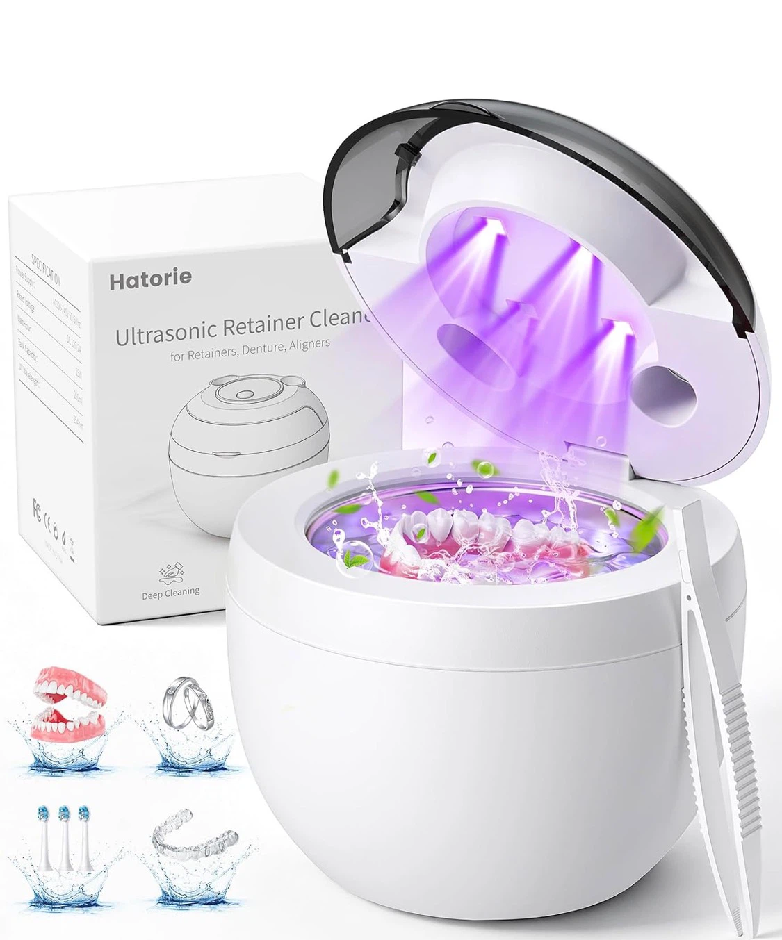 Limpiador ultrasónico de retenedores Hatorie con UV-C - photo 2