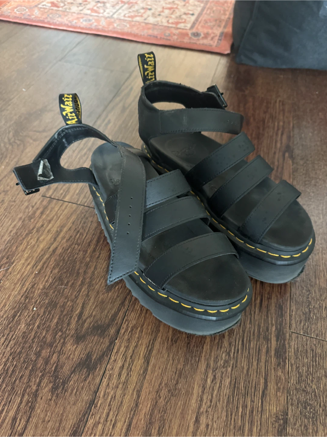 Dr. Martens Black Platform Sandals