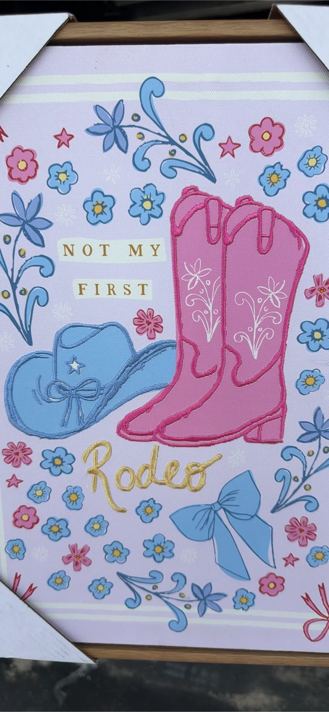 Not My First Rodeo Canvas Wall Art - photo 2