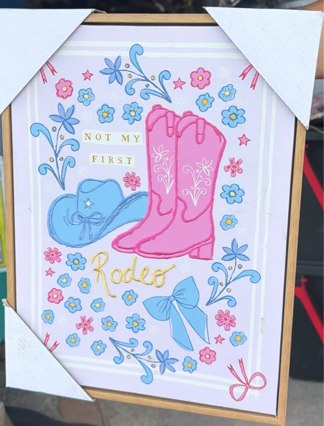 Not My First Rodeo Canvas Wall Art