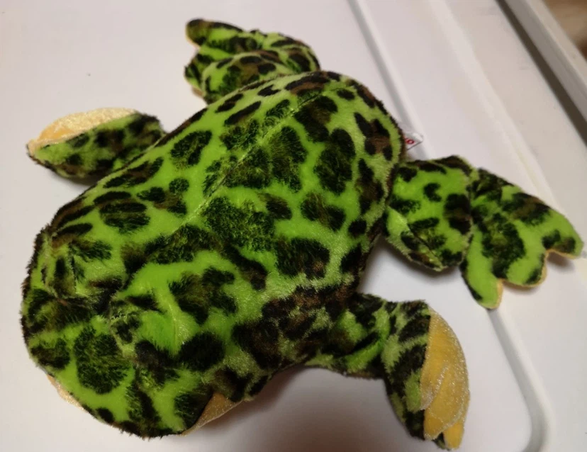 Plush Frog Toy with Leopard Print - photo 2