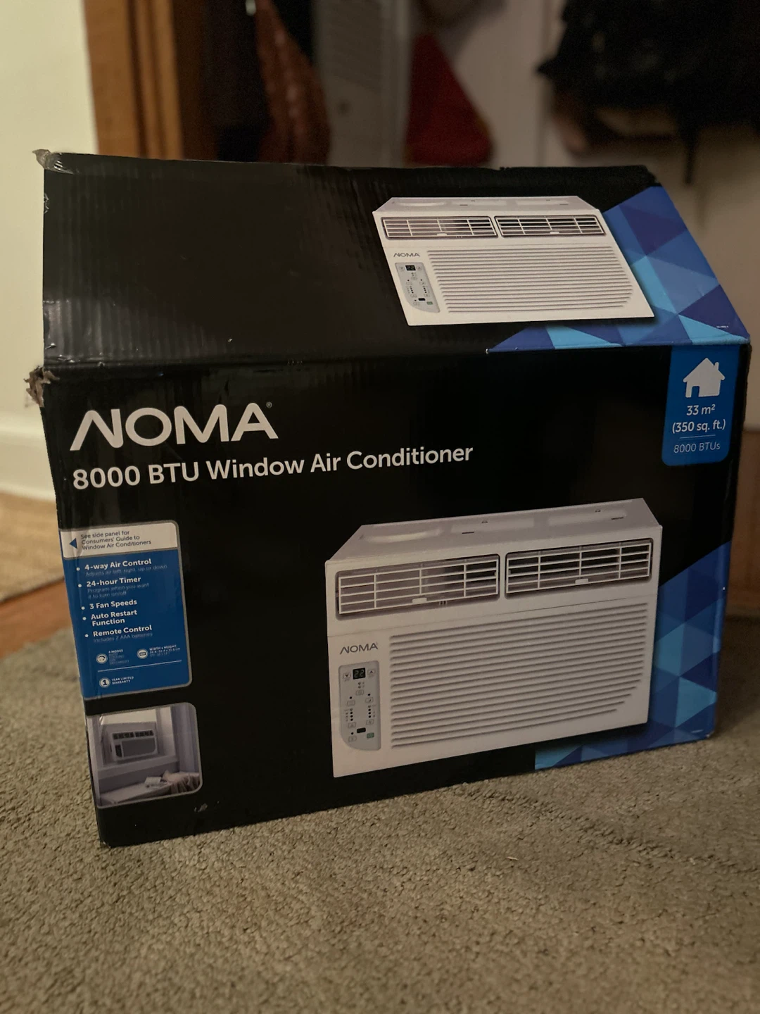 NOMA 8000 BTU Window Air Conditioner - photo 3