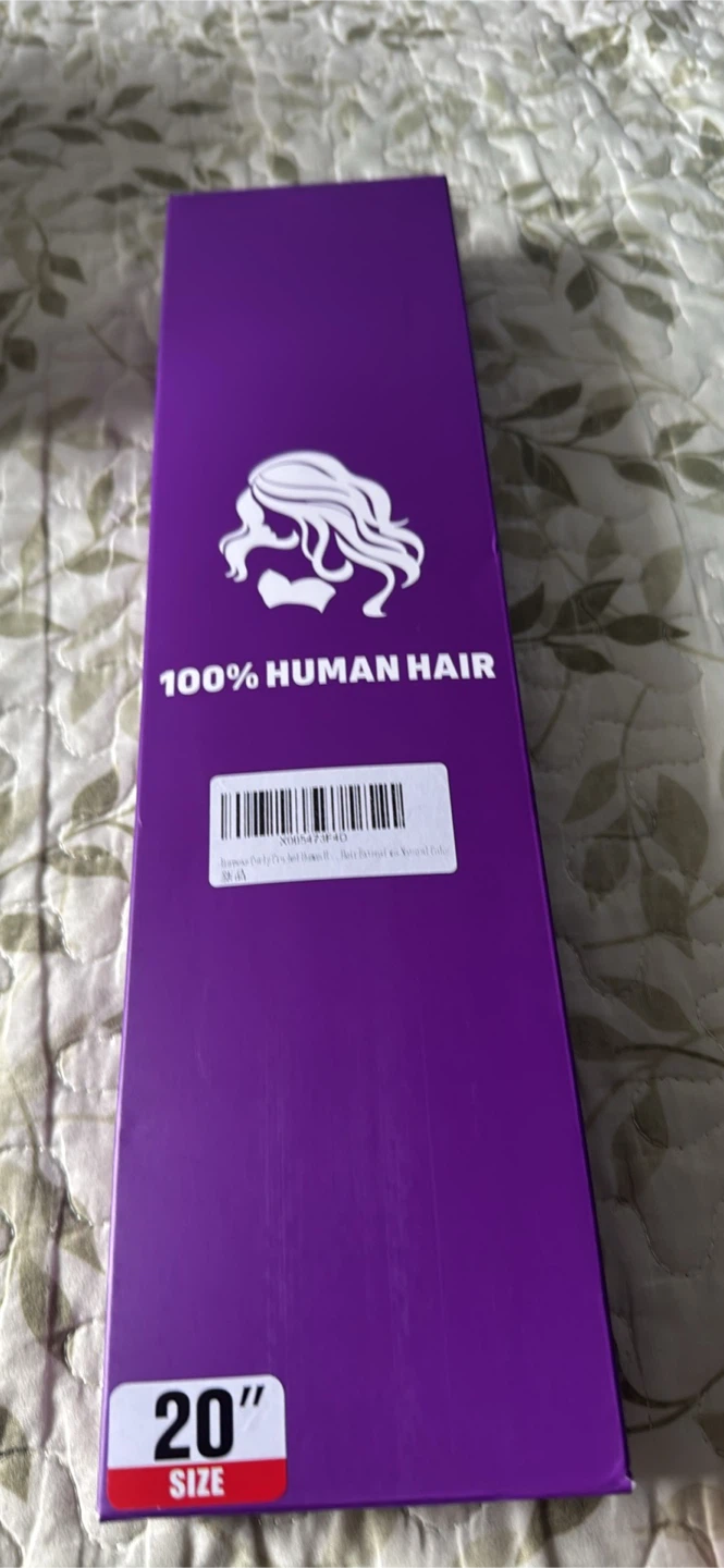 Extensiones rizadas de cabello 100% humano de 20 pulgadas