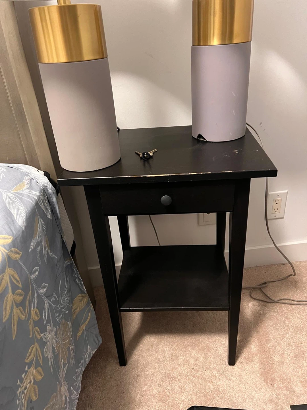 Two side tables - nightstands