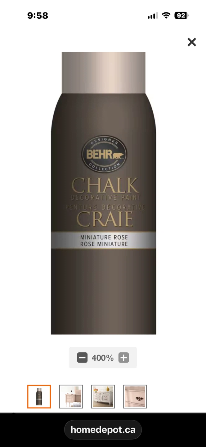 ISO - Behr Premium Chalk Paint in Miniature Rose Colour