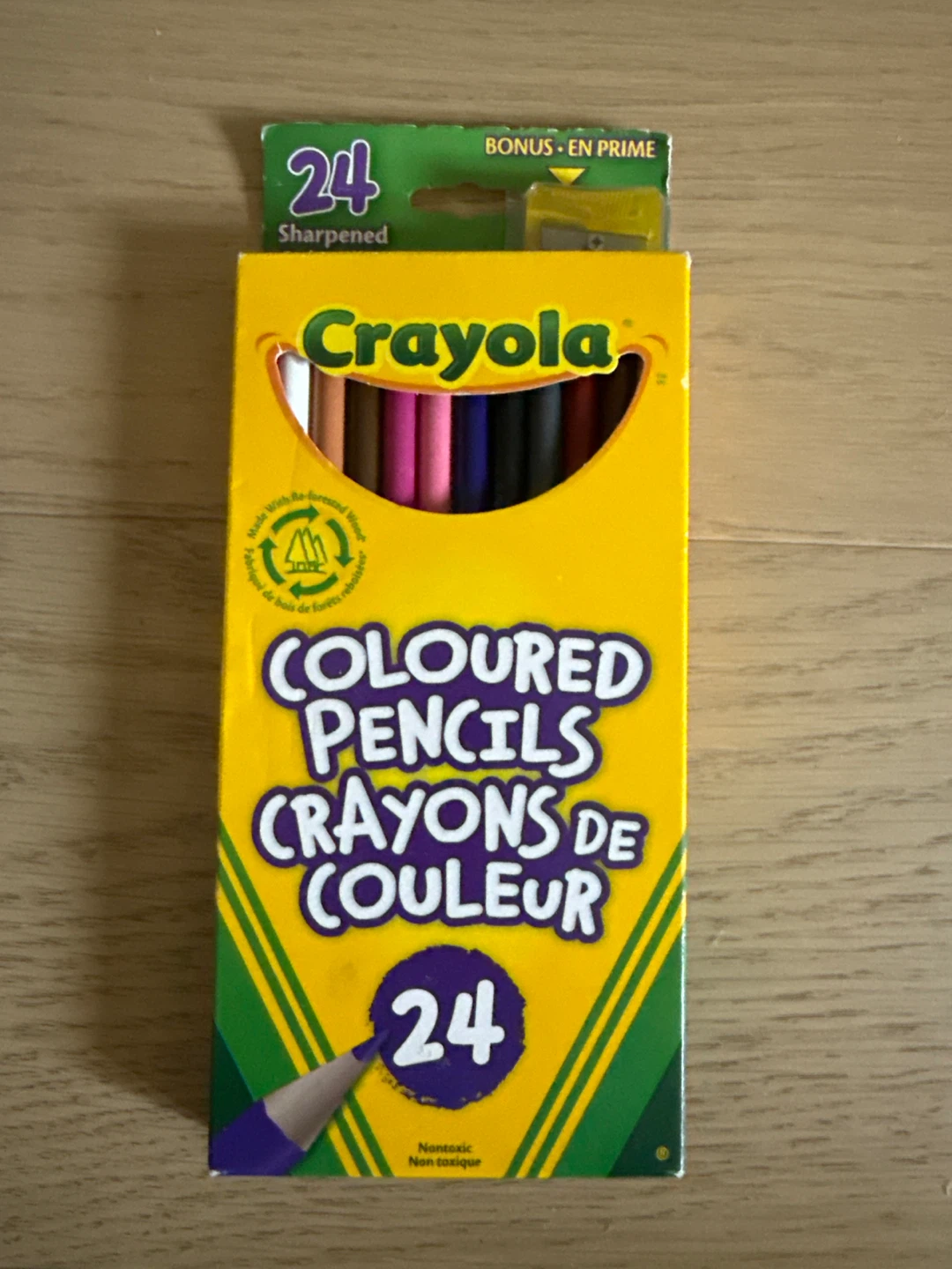 Crayola Coloured Pencils - 24 Sharpened