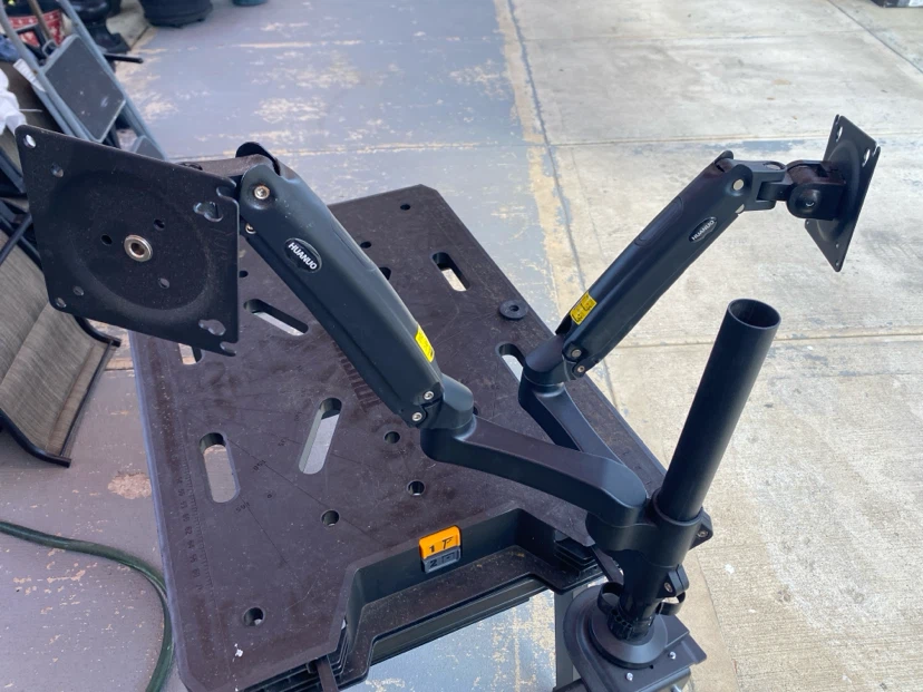 HUANUO Dual Monitor Desk Mount Stand