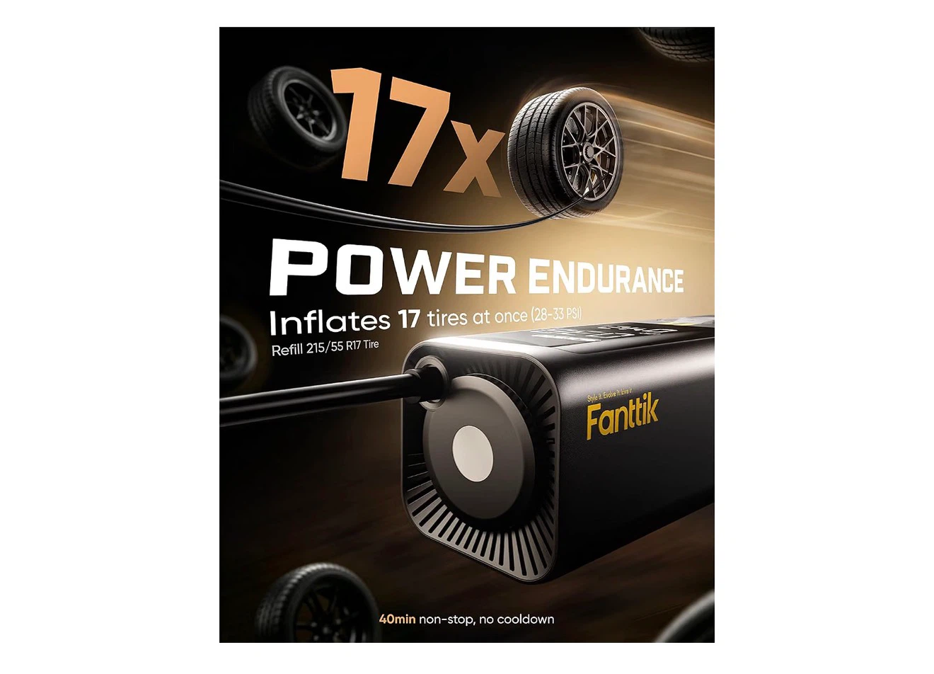 Fanntik Portable Air Compressor for Tires - photo 5