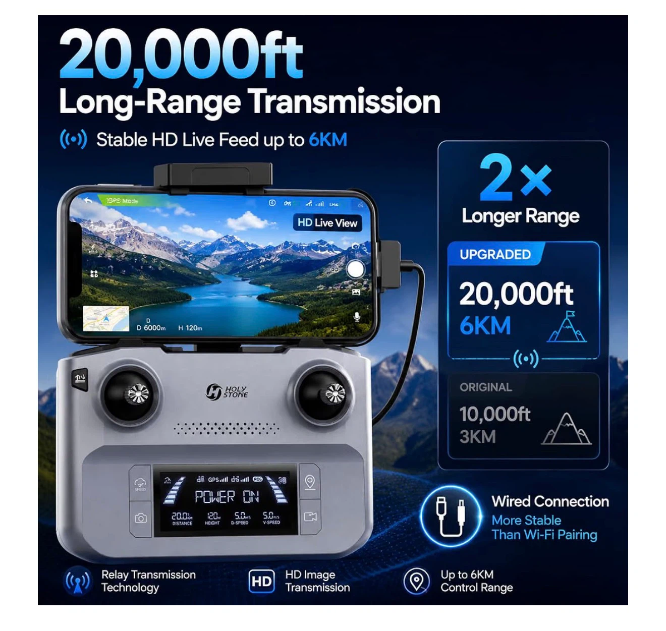 Holy Stone HS720E Drone - 4K EIS Camera - photo 4