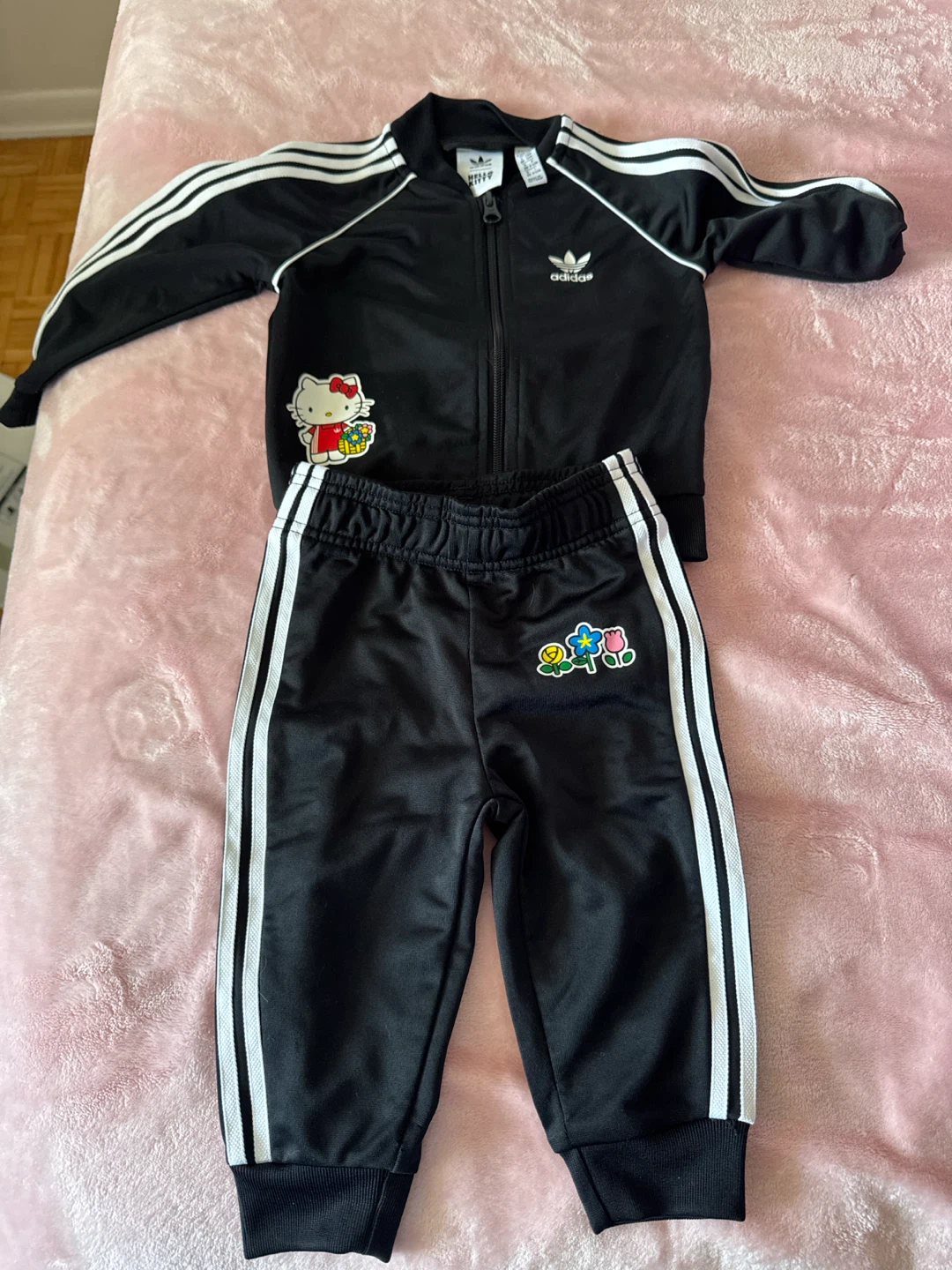 Adidas Hello Kitty Tracksuit Set - Black