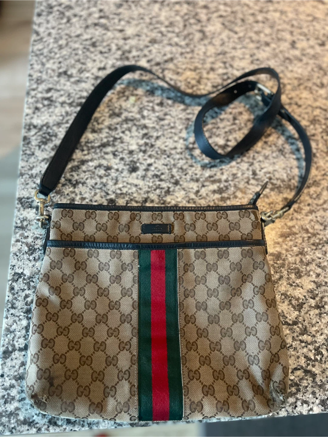 Gucci Monogrammed Canvas Shoulder Bag - photo 2