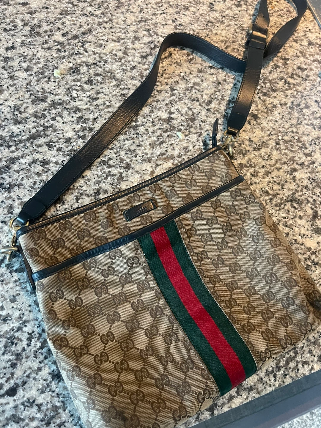 Gucci Monogrammed Canvas Shoulder Bag - photo 4