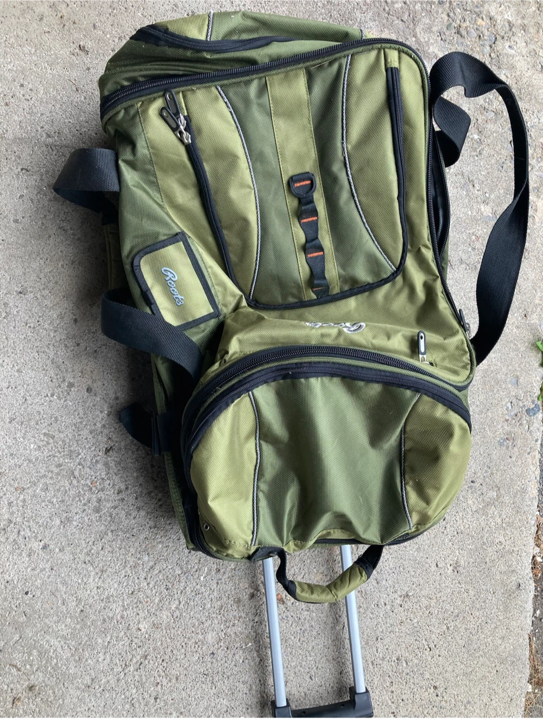 Roots Rolling Suitcase Duffel Bag - Olive Green - photo 2