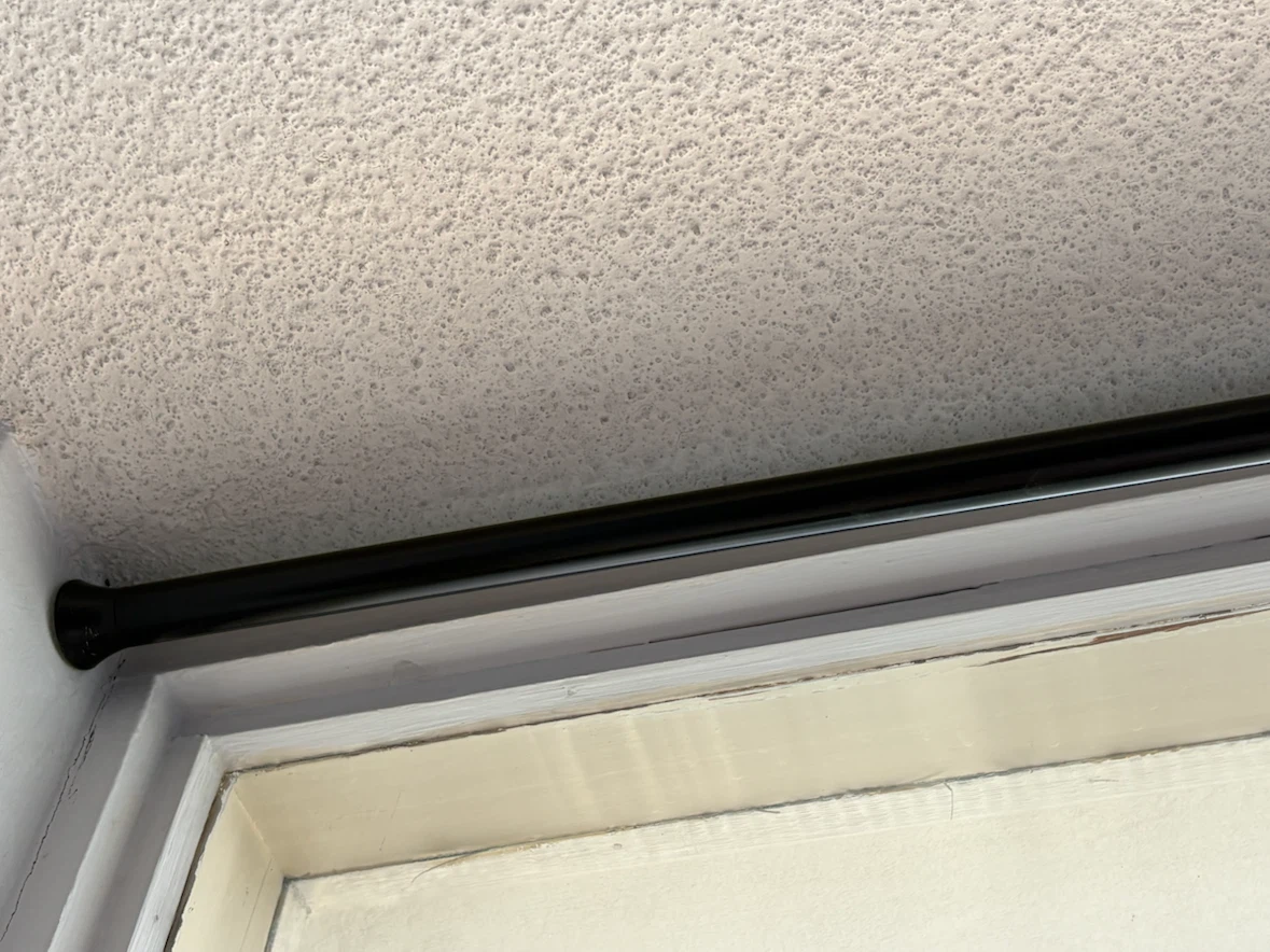 Black Curtain Rod tension rod - photo 3