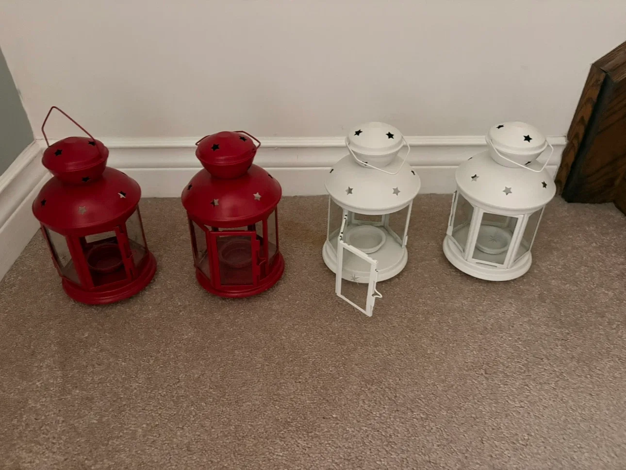 Set of 4 Lanterns - 2 Red, 2 White - photo 5