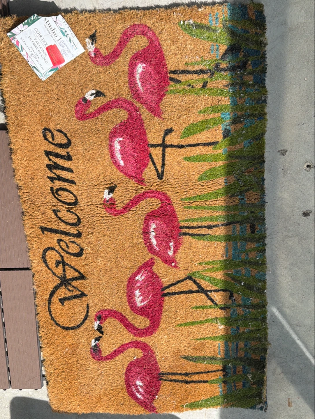 Flamingo Welcome Doormat $5