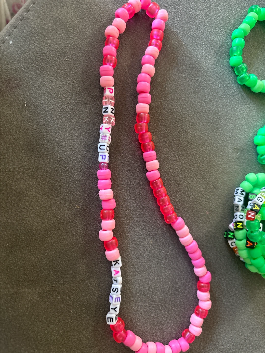 Katseye homemade bracelet and necklace