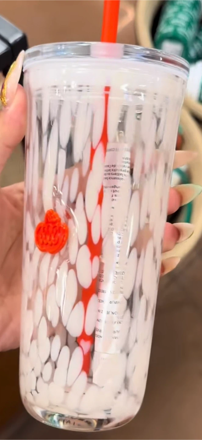 Starbucks fall 2026 glass Tumbler with Straw