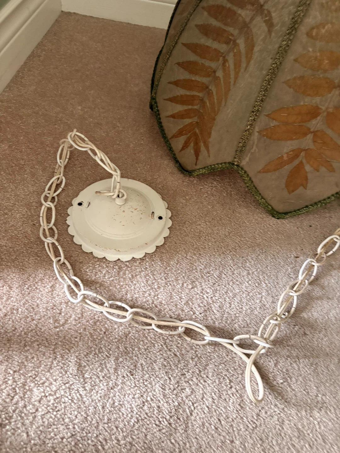 Vintage Chandelier Lampshade with Chain - photo 2