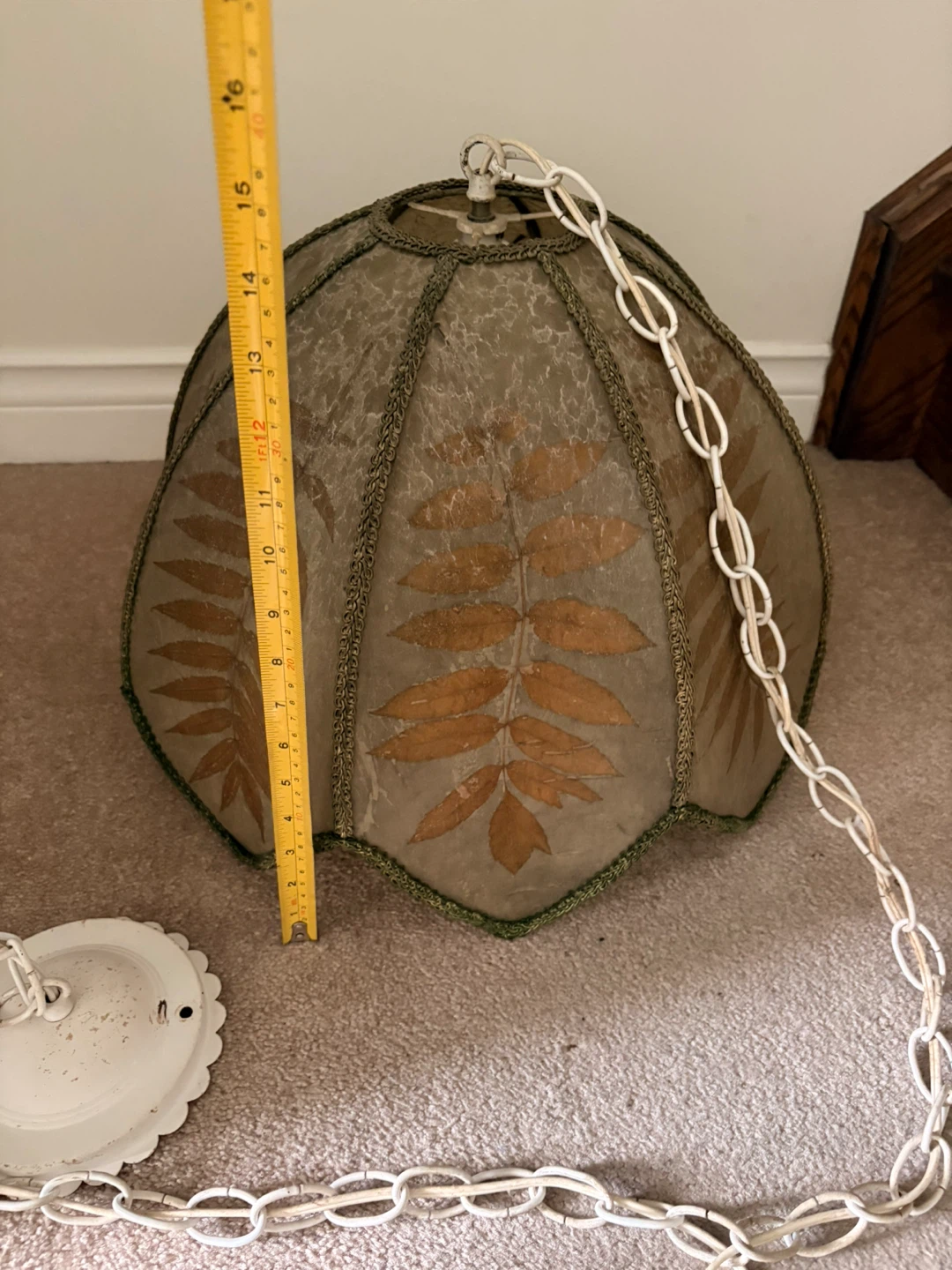 Vintage Chandelier Lampshade with Chain - photo 4