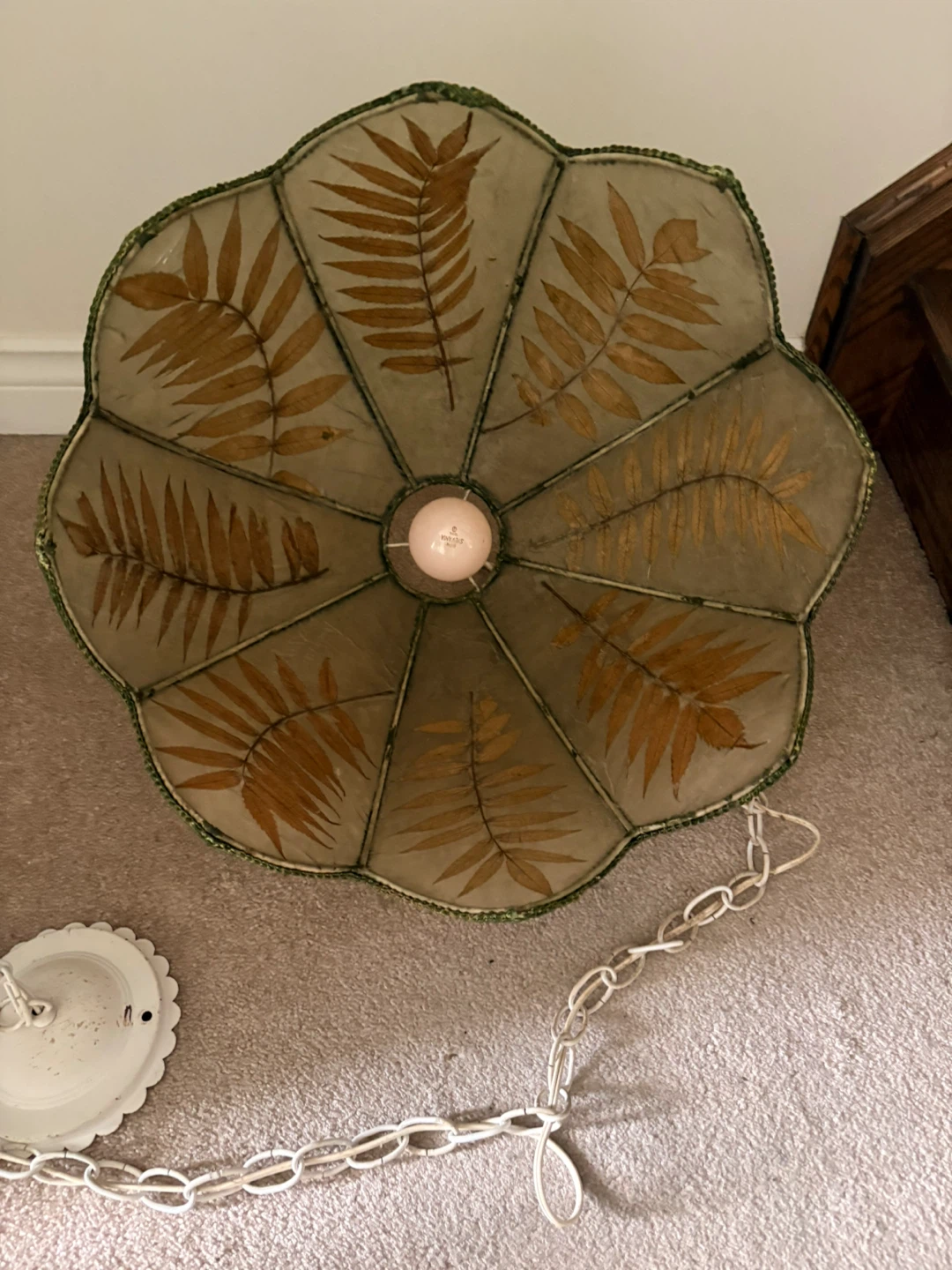 Vintage Chandelier Lampshade with Chain - photo 5
