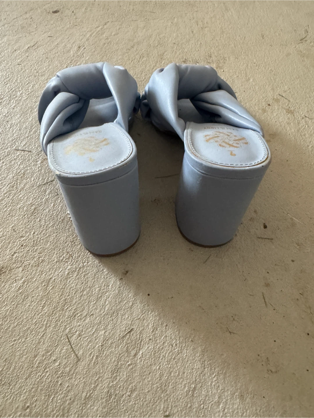 Sam & Libby Light Blue Twist Mules Size 9 - photo 2