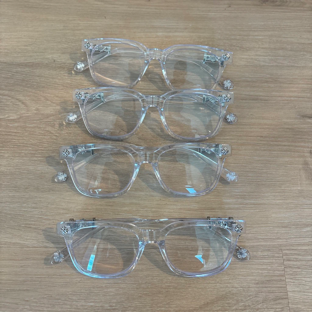 Chrome Hearts Style Clear Frame Glasses - photo 2