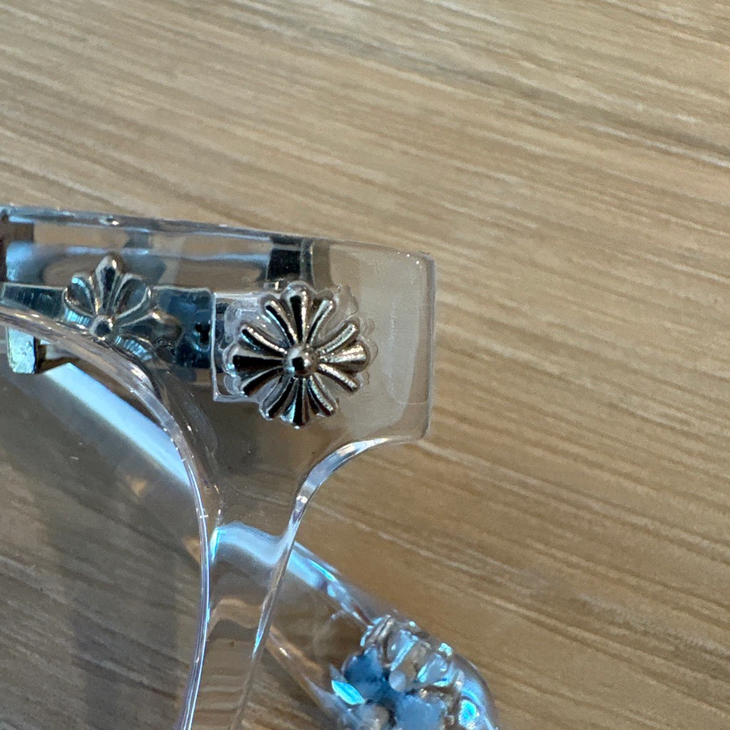 Chrome Hearts Style Clear Frame Glasses - photo 3
