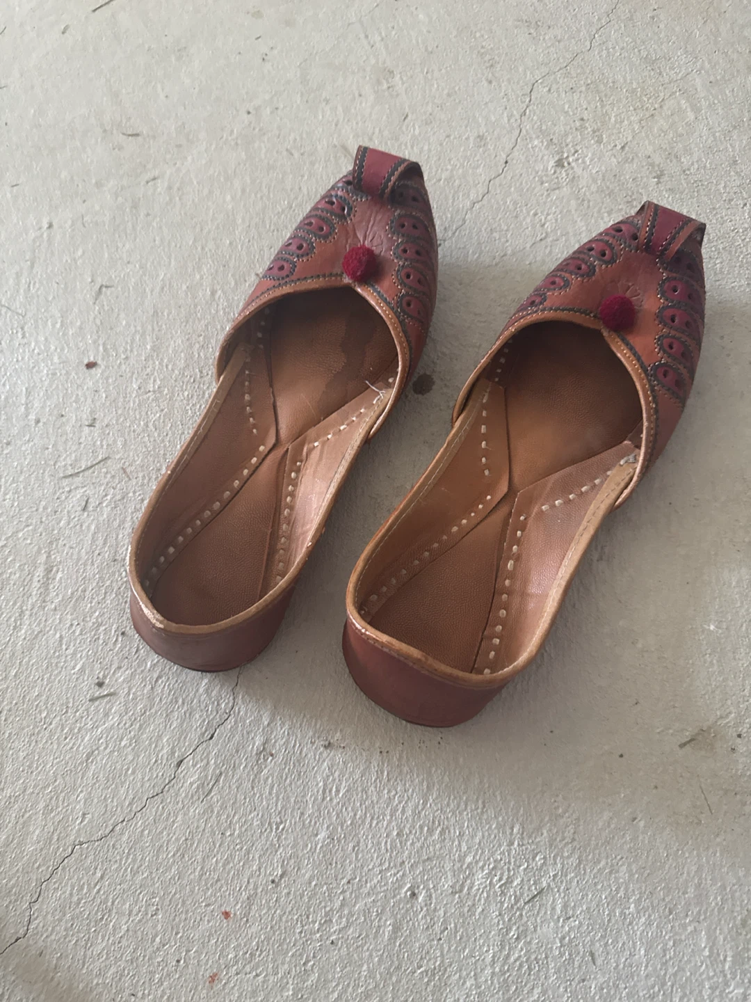 Brown Leather Punjabi Jutti