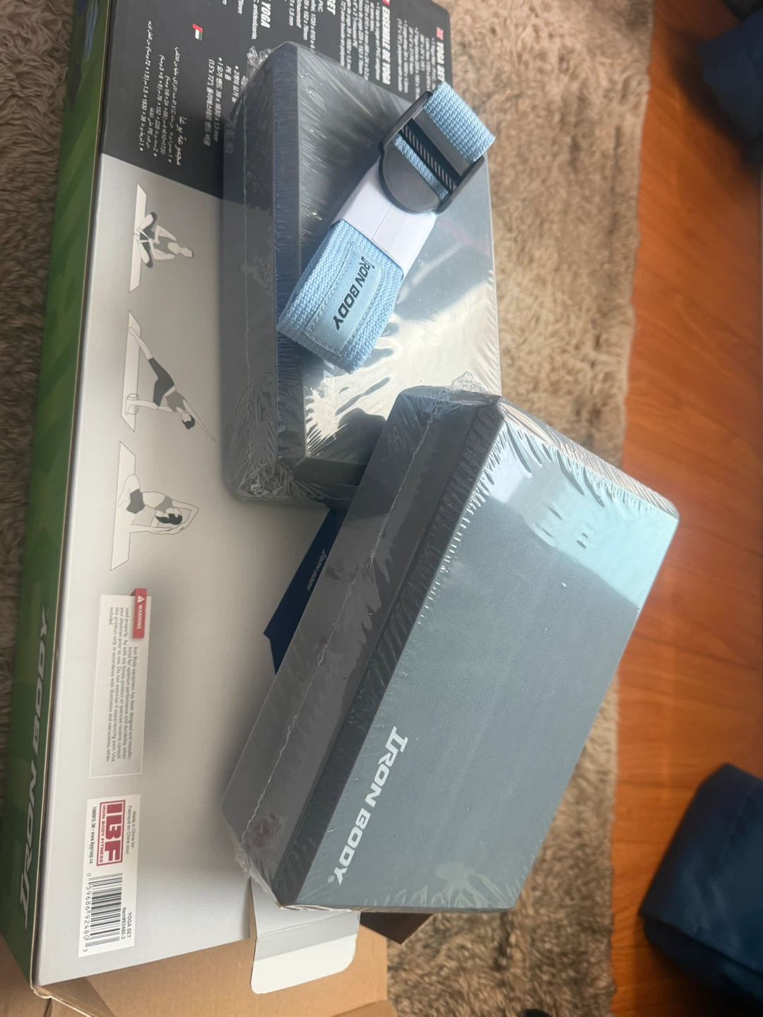 Iron Body Yoga Set Blocks, and Strap