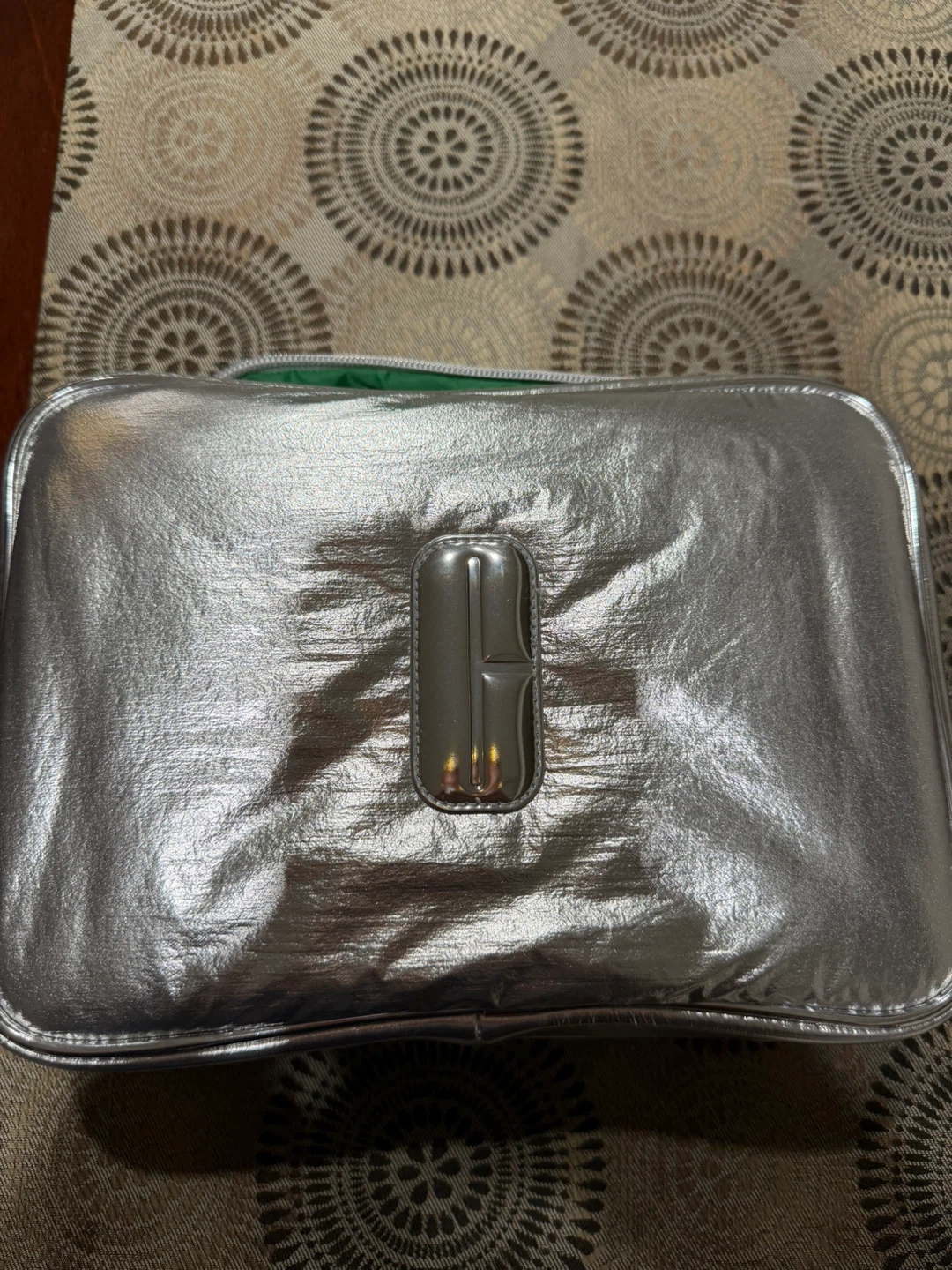 Clinique Silver Cosmetic Bag