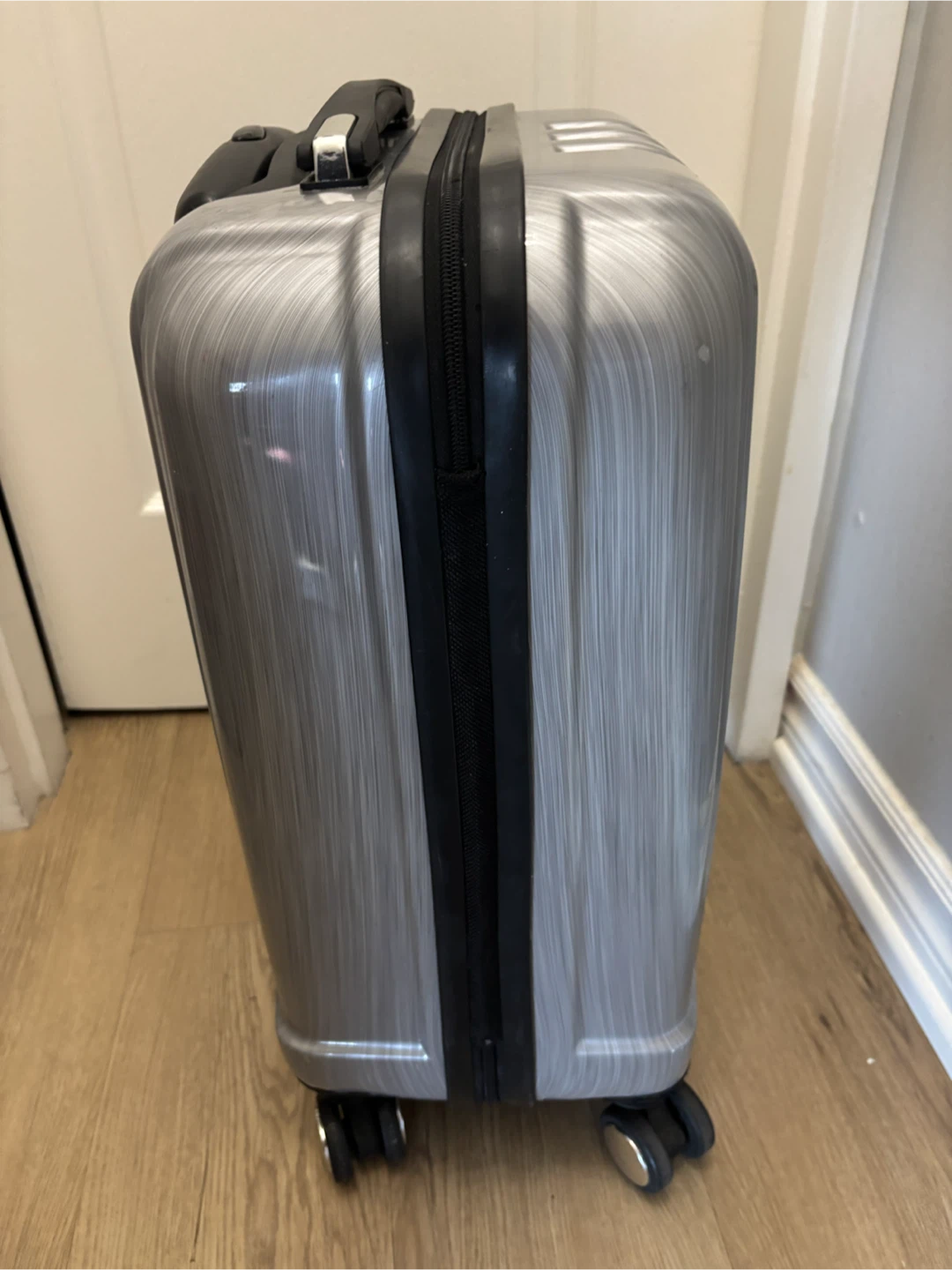 Diplomat Silver Hardside Spinner Carry-On Suitcase - photo 5
