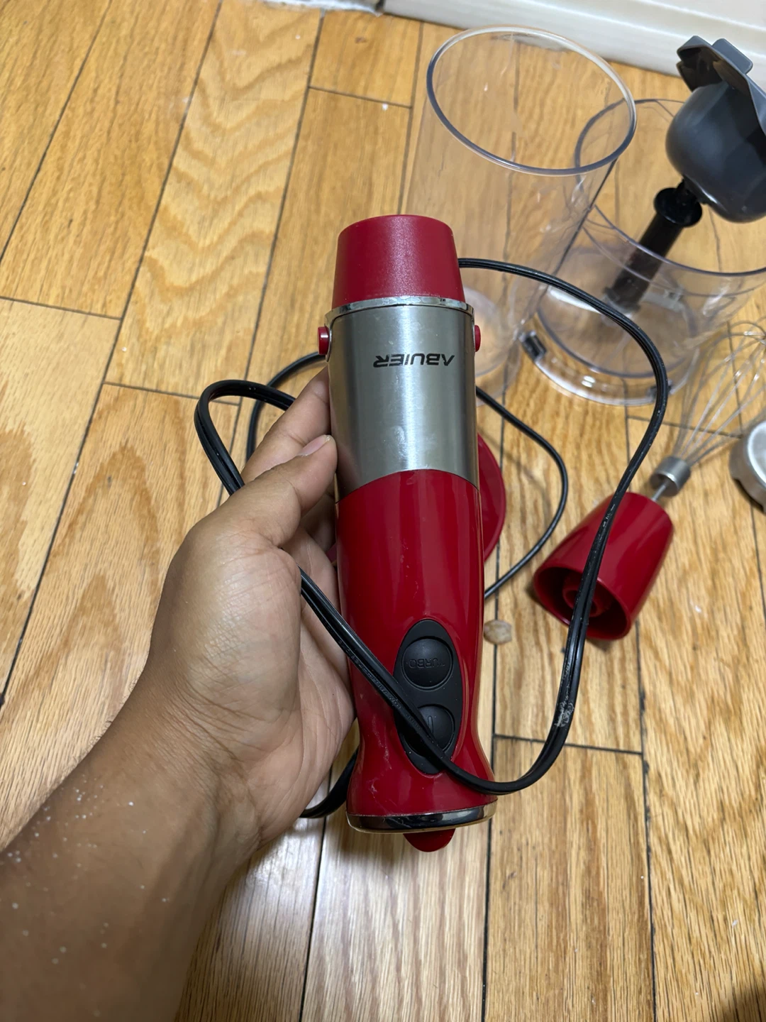 ABUIER Immersion Blender with Whisk and Chopper Attachment - photo 2
