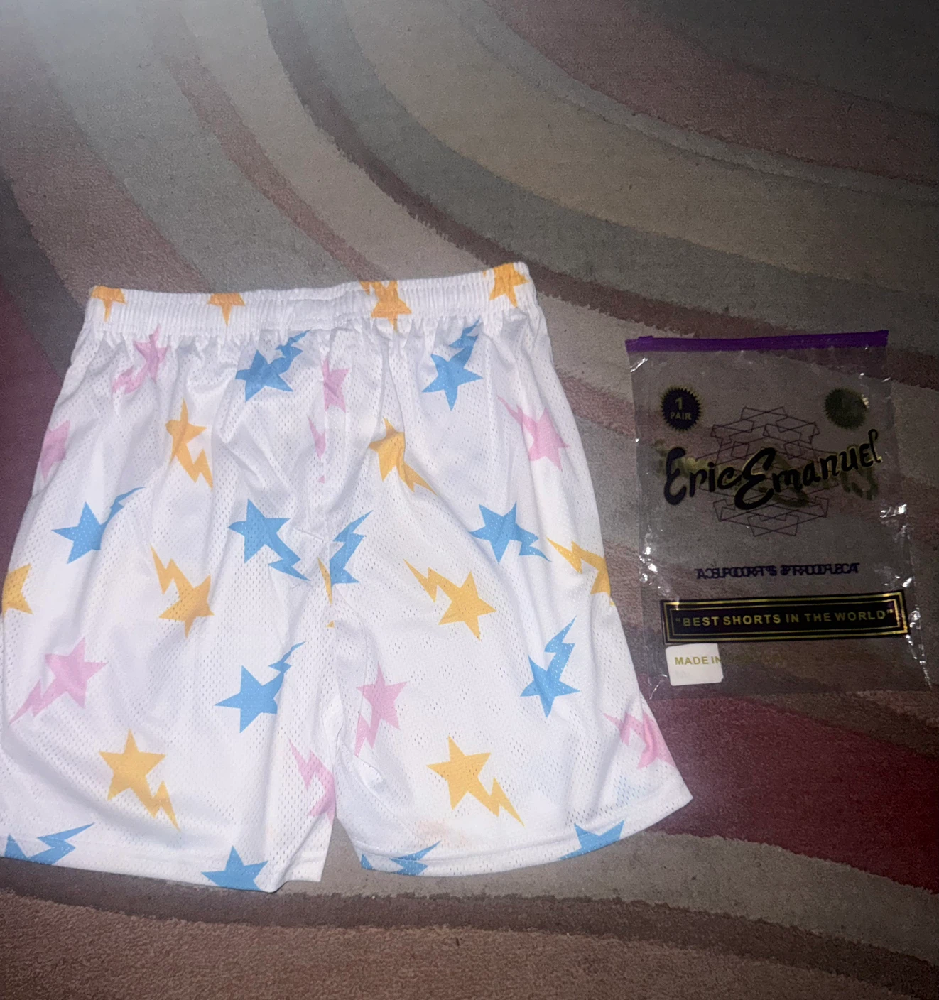 ERIC EMMANUEL X BAPE EE BASIC SHORTS - photo 3