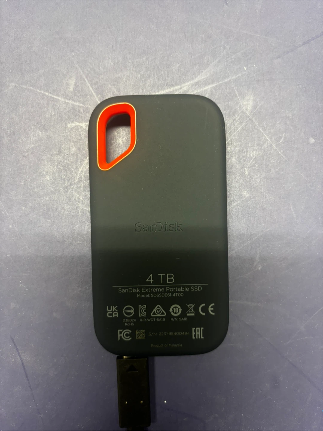 SanDisk Extreme Portable SSD 4 TB