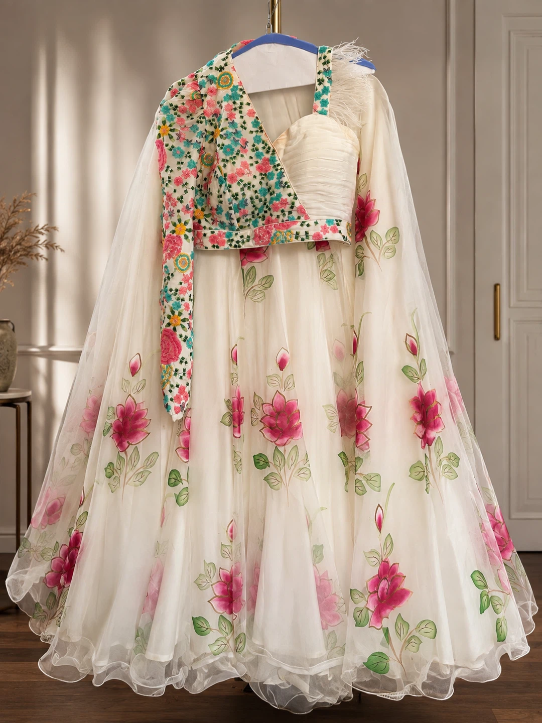 Women's Embroidered Lehenga Choli Set - photo 2