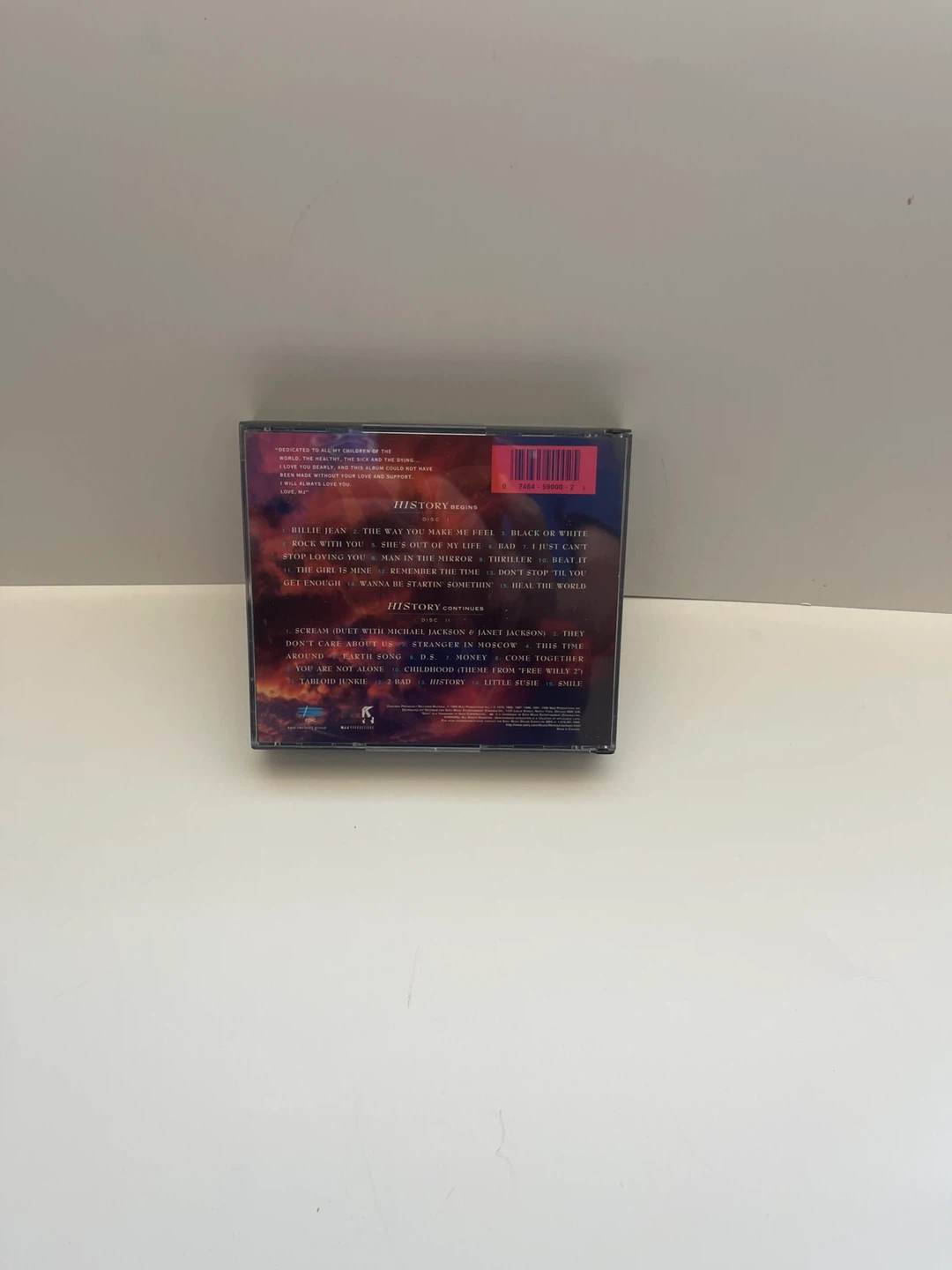 Michael Jackson HiStory 2CD Set - photo 2