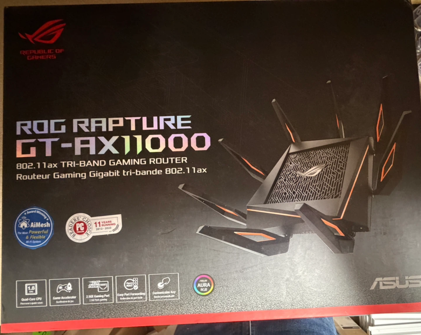 ASUS ROG Rapture GT-AX11000 WiFi 6 Gaming Router