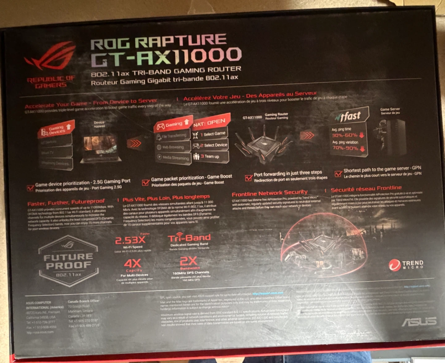 ASUS ROG Rapture GT-AX11000 WiFi 6 Gaming Router - photo 2