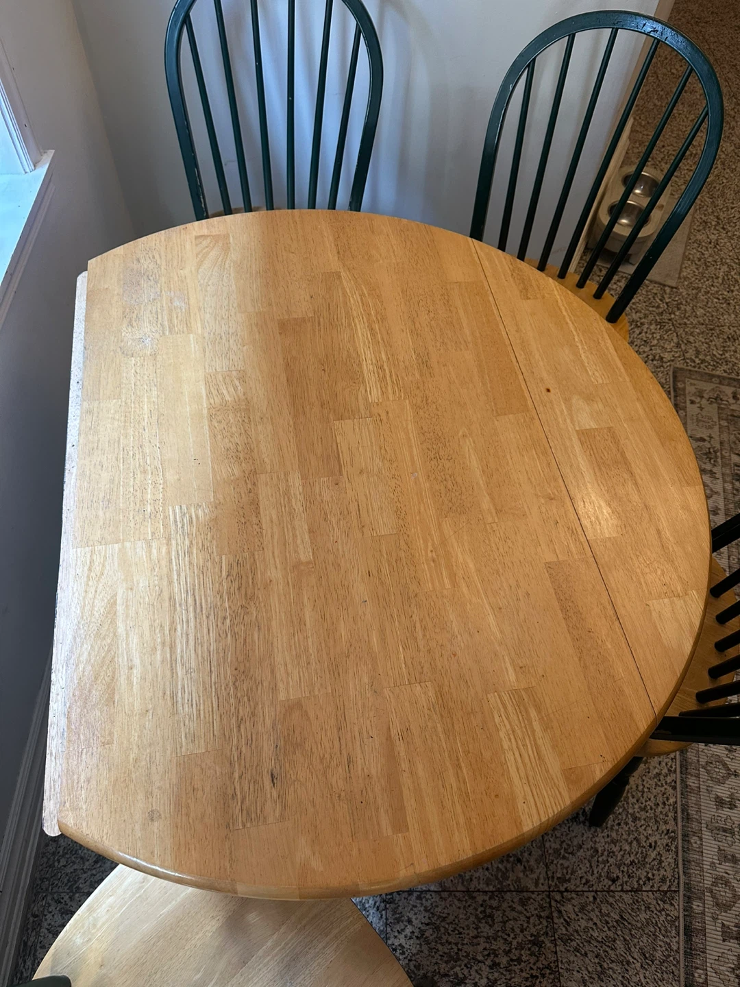 Drop Leaf Kitchen Table with 4 Chairs - photo 2