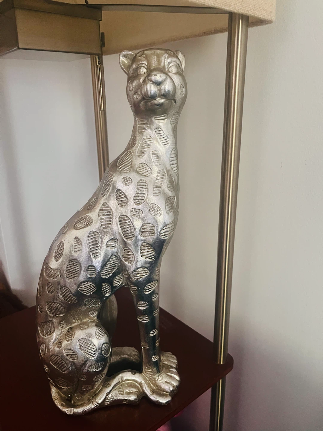 Silver Cheetah Figurine - photo 2