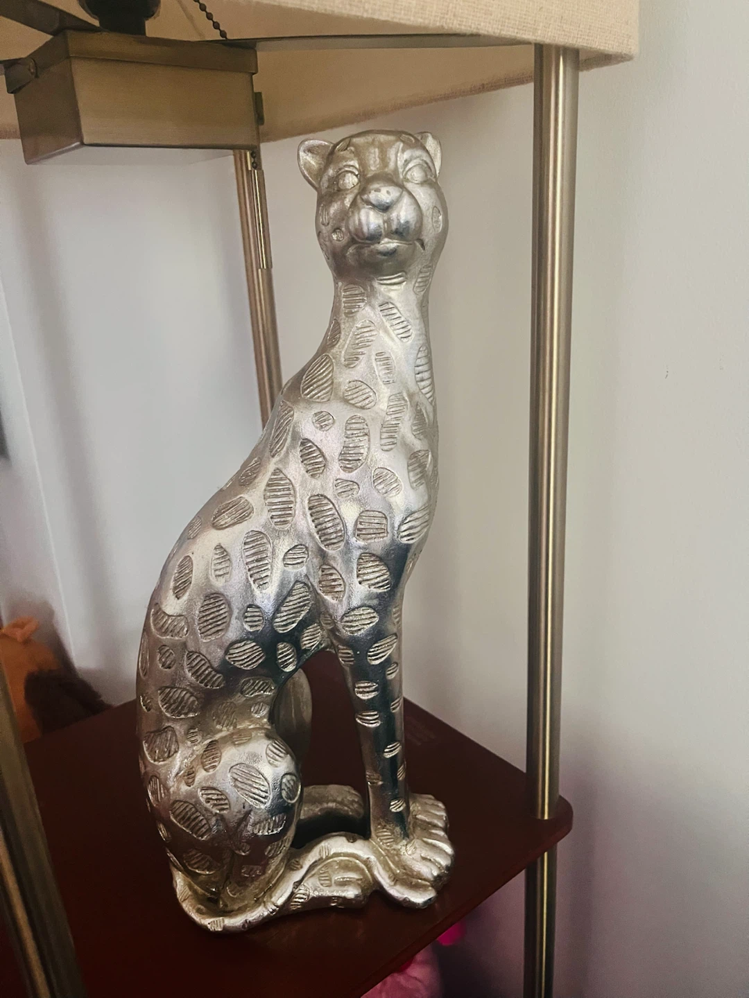 Silver Cheetah Figurine - photo 3