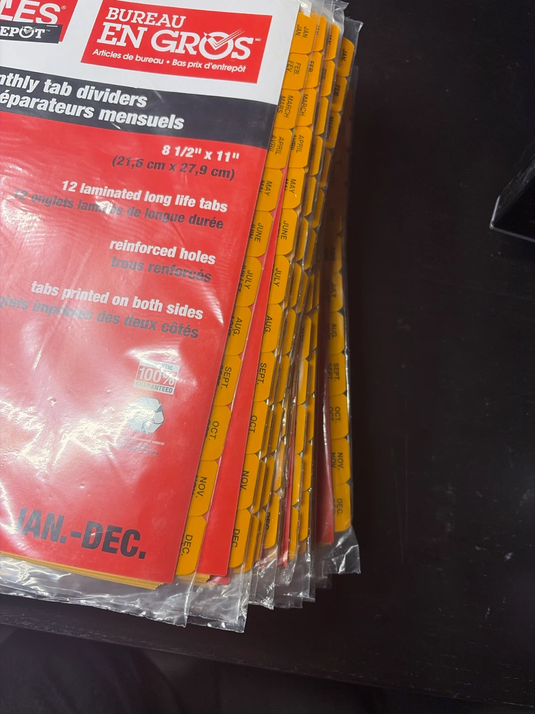Staples Monthly Tab Dividers - photo 2