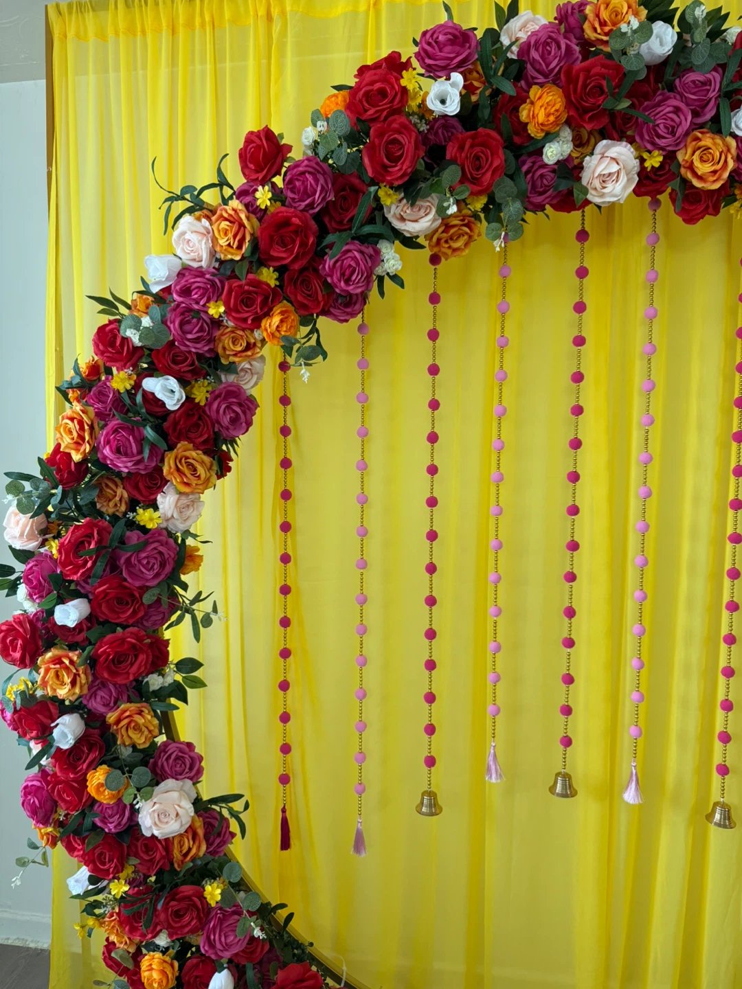 *Rental* Floral Arch Backdrop Decoration
