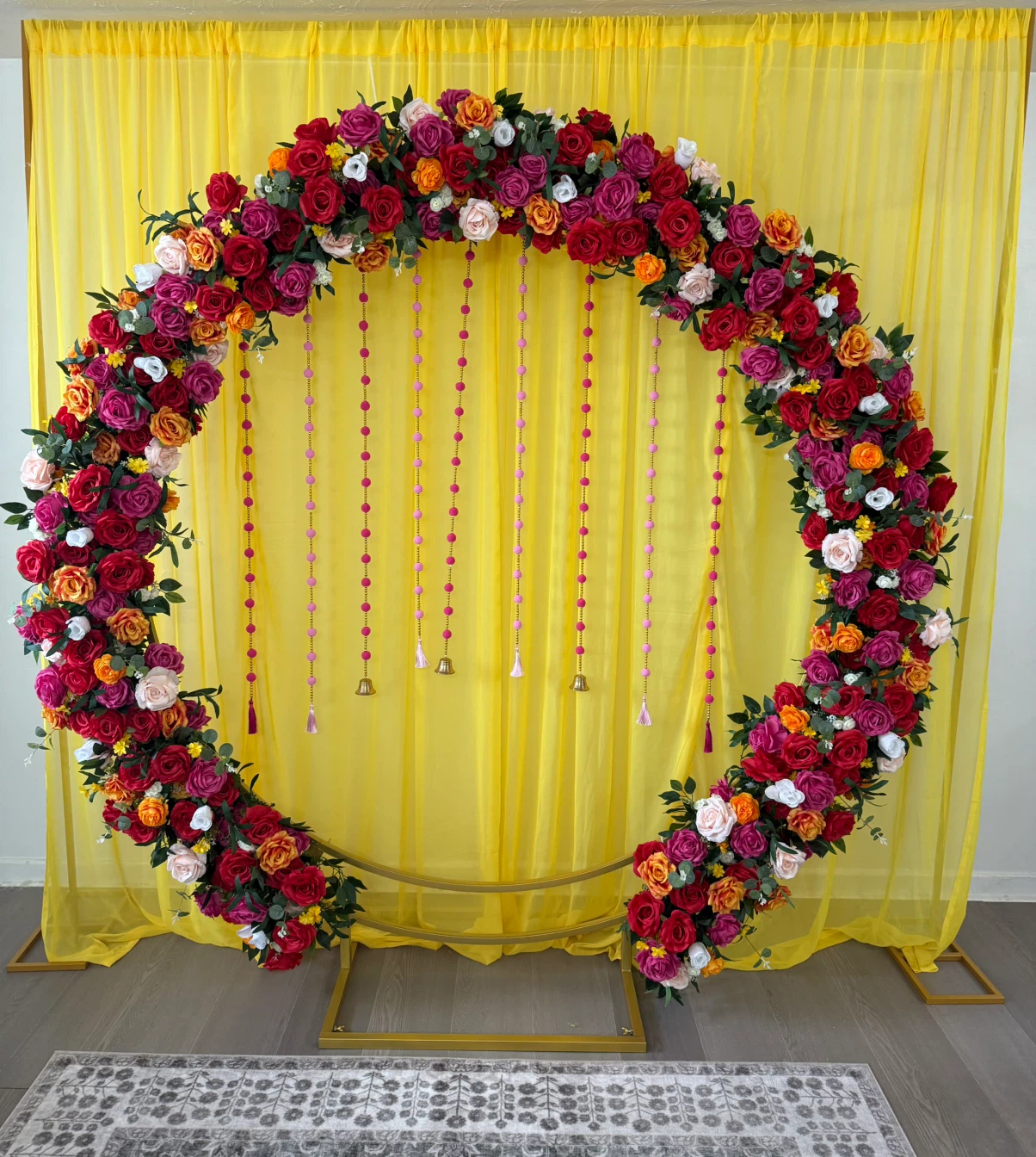 *Rental* Floral Arch Backdrop Decoration - photo 2