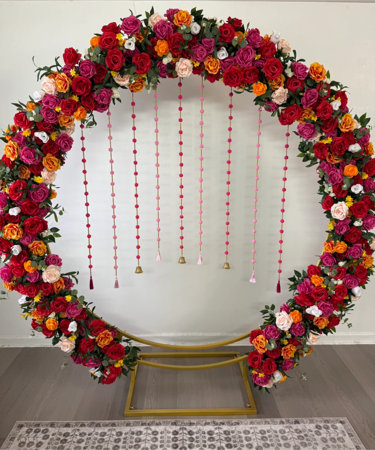 *Rental* Floral Arch Backdrop Decoration - photo 3