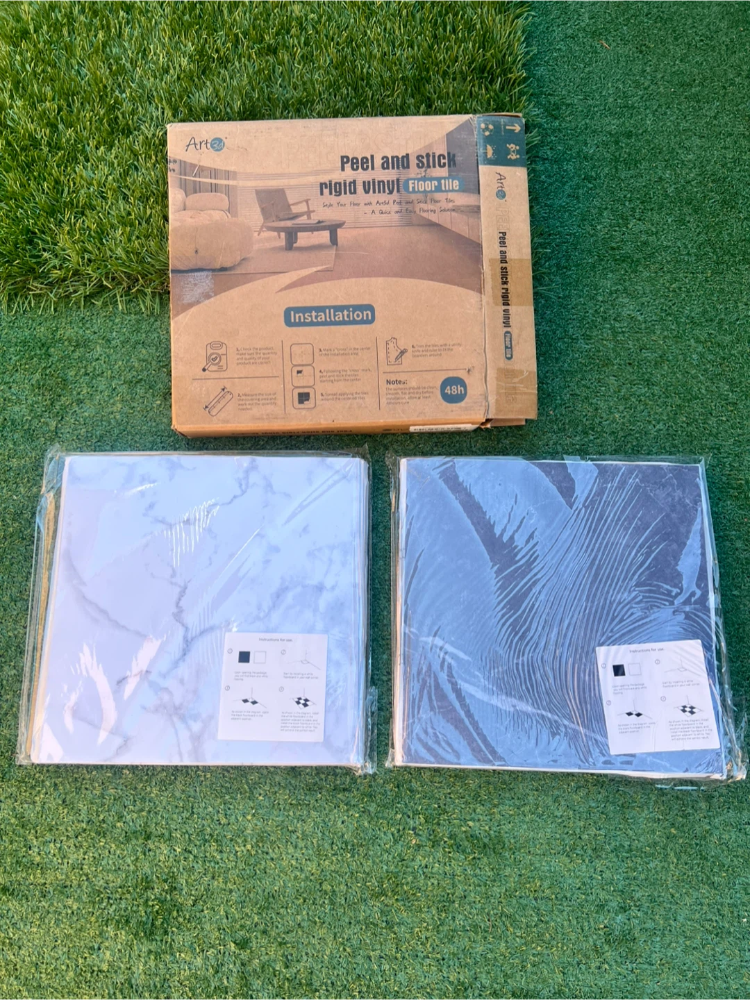 Art Peel and Stick Rigid Vinyl Floor Tile